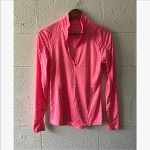 Danskin Pink Long Sleeve Fitted Button Down Shirt